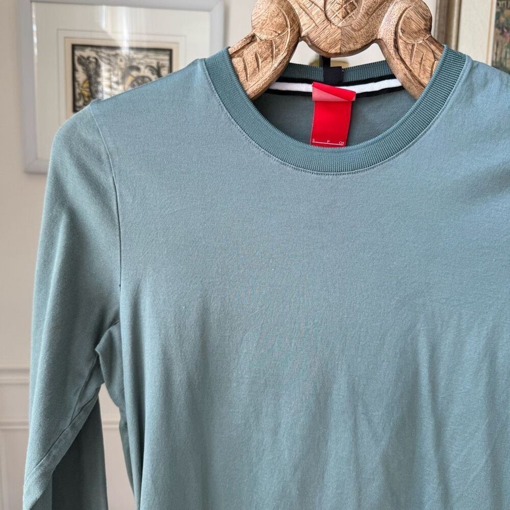 Nike Sage Green Cotton Long Sleeve Tshirt S